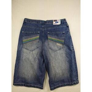 VTG Southpole Shorts Mens 42 Blue Denim Faded Loose Hip Hop Urban Y2K